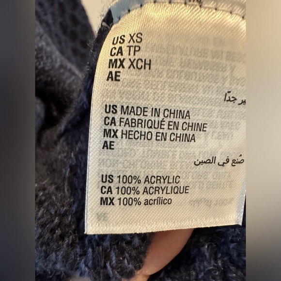 Karen Scott Blue Open Sweater Size XS - Picture 4 of 5